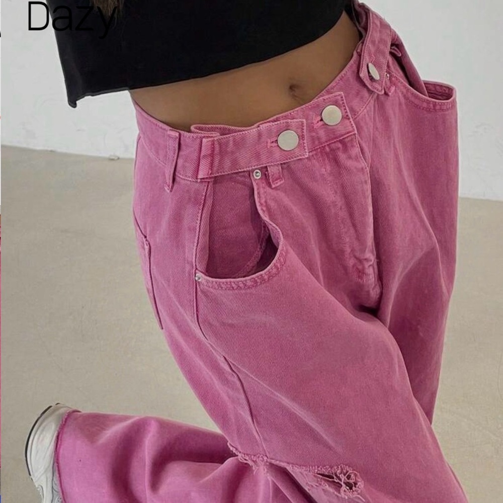 Stylish Pink Women's Jeans